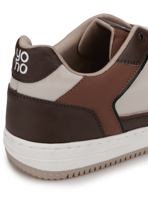 yoho Men Colourblocked Memory Foam Insole Lightweight Sneakers - Image 5