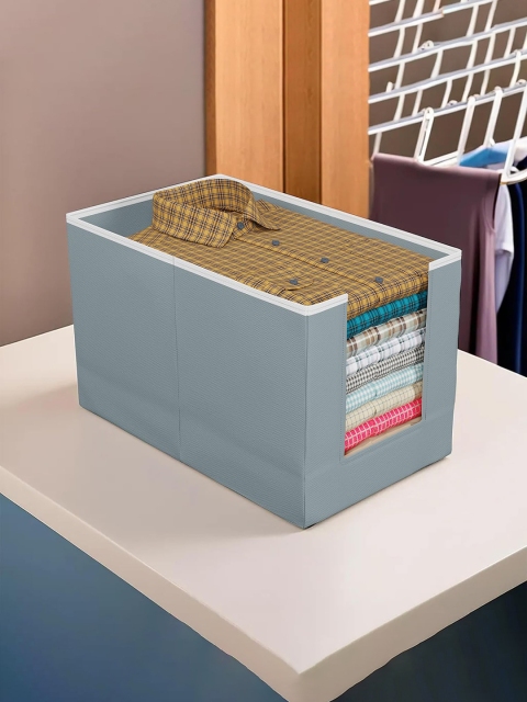 Kuber Industries Grey 4 Pieces Sturdy Base Clothes Organizers - Image 3
