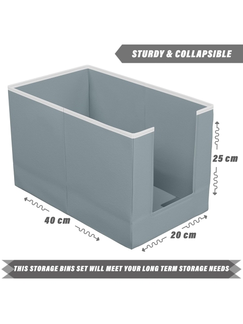 Kuber Industries Grey 4 Pieces Sturdy Base Clothes Organizers - Image 4