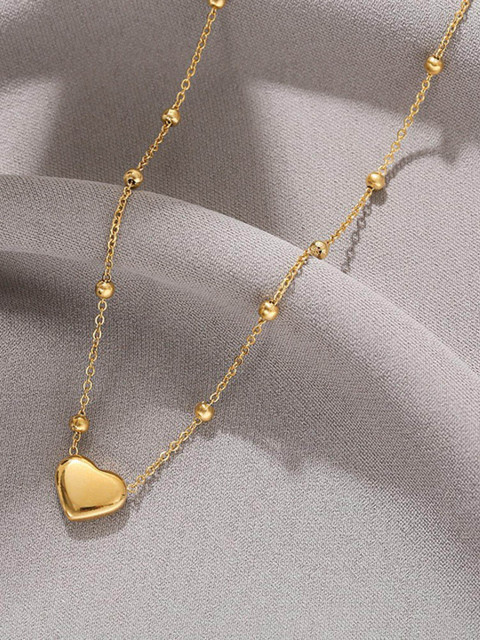 MYKI Gold-Plated Heart shaped Necklace - Image 2