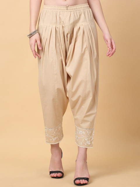 Laado - Pamper Yourself Women Mid Rise Loose Fit Pure Cotton Salwar