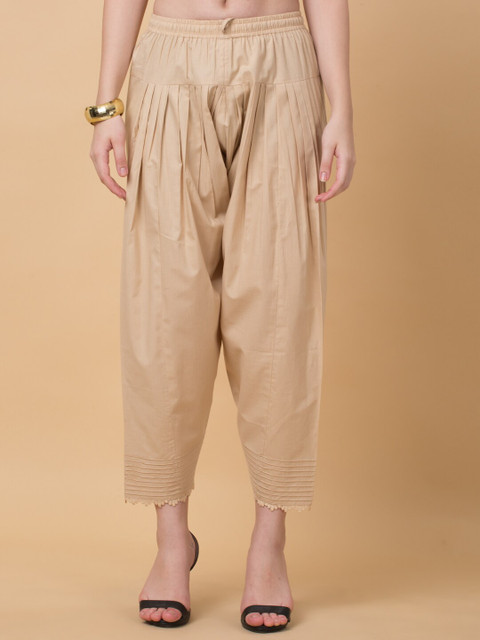 Laado - Pamper Yourself Women Mid Rise Loose Fit Pure Cotton Salwar