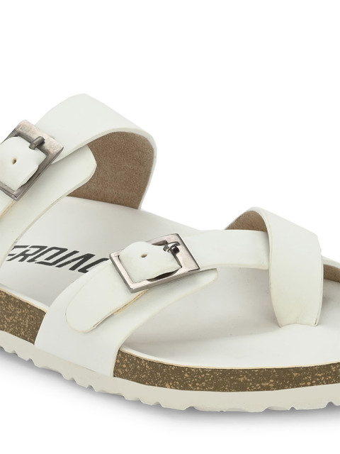 AfroJack Men One Toe Leather Comfort Sandals With Buckles - Image 6