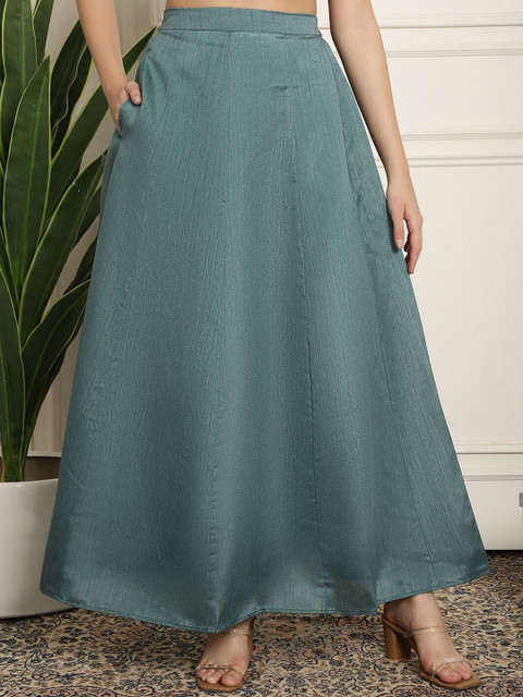 NEUDIS Flared Maxi Lehenga Skirts