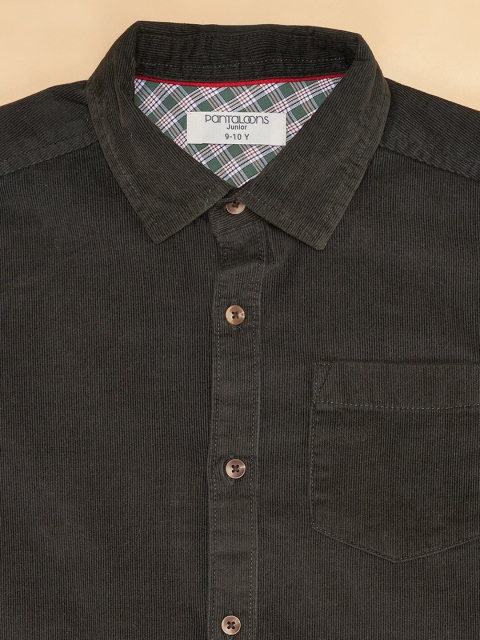 Pantaloons Junior Boys Spread Collar Long Sleeve Pocket Cotton Casual Shirt - Image 4