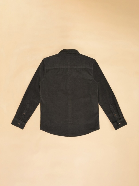 Pantaloons Junior Boys Spread Collar Long Sleeve Pocket Cotton Casual Shirt - Image 3