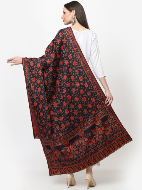 WEAVERS VILLA Floral Woven Design Shawl - Image 5