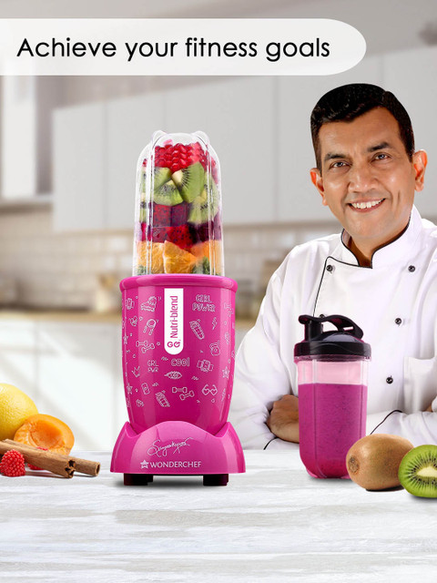 Wonderchef Nutri-blend GO Pink Juicer 400 Watt 500 Ml - Image 7