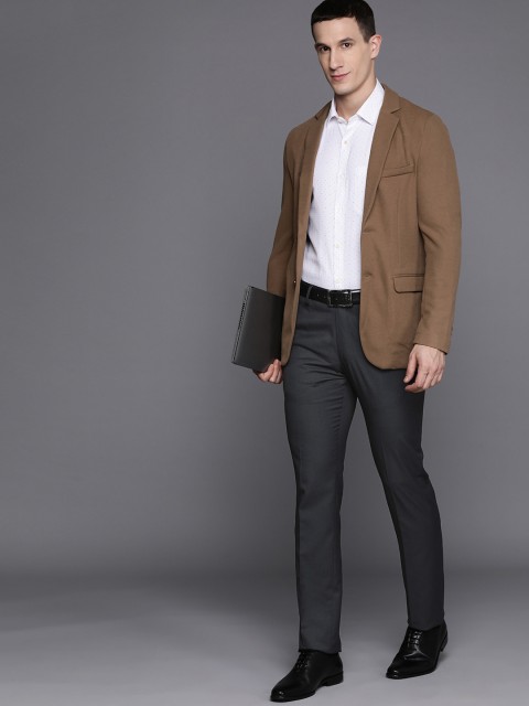 Louis Philippe Men Slim Fit Formal Trousers