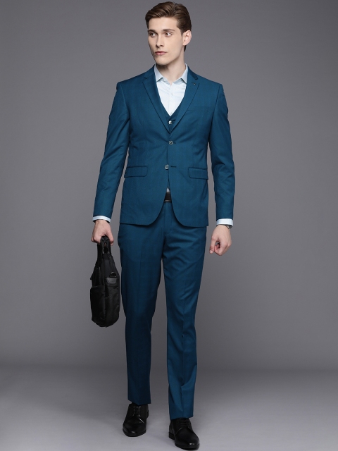 Louis Philippe Men Slim Fit 3 Piece Suit