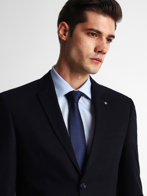 Louis Philippe Men Single Breasted Slim Fit Two Piece Formal Suits - Image 2