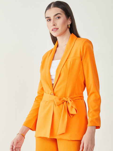 JUNE & HARRY Tailored-Fit Single Breasted Tie-Up Blazer - Image 3