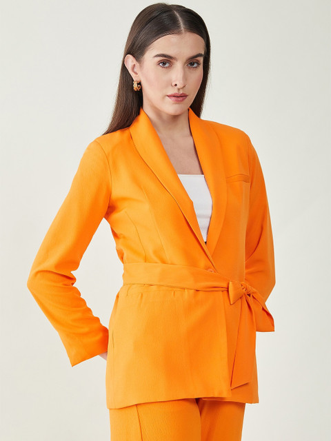 JUNE & HARRY Tailored-Fit Single Breasted Tie-Up Blazer - Image 2