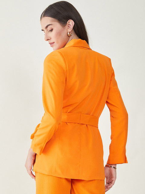 JUNE & HARRY Tailored-Fit Single Breasted Tie-Up Blazer - Image 4