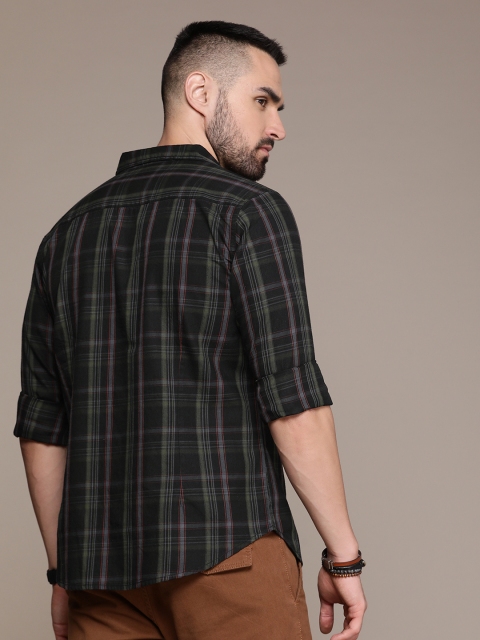 Roadster Men Relaxed Checked Regular Casual Pure Cotton Shirt - Image 5