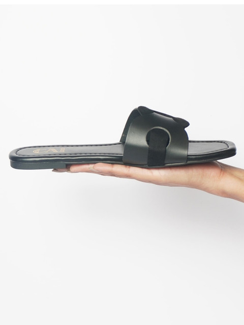 CAI Interlocked Open Toe Flats - Image 7