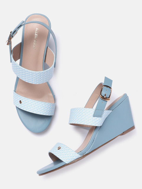 Allen Solly Printed Open-Toe Wedge Heels