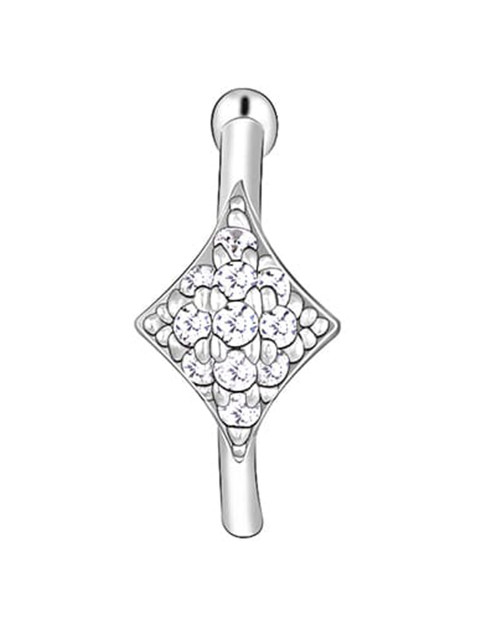 GIVA Silver-Plated CZ Studded Nosepin - Image 2