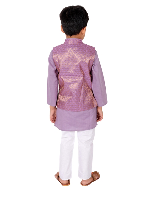 Superminis Boys Pure Cotton Kurta with Pyjamas - Image 6