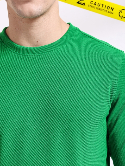 The Indian Garage Co Self Design Textured Long Sleeve Pullover Sweatshirt - Image 2