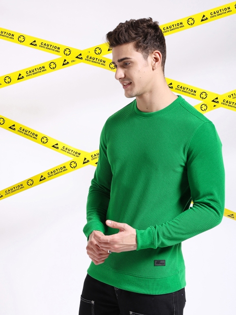 The Indian Garage Co Self Design Textured Long Sleeve Pullover Sweatshirt - Image 3