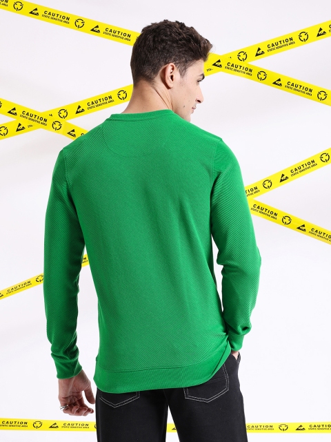 The Indian Garage Co Self Design Textured Long Sleeve Pullover Sweatshirt - Image 4