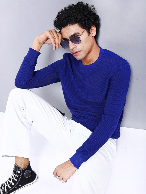 The Indian Garage Co Self Design Textured Long Sleeve Pullover Sweatshirt - Image 5