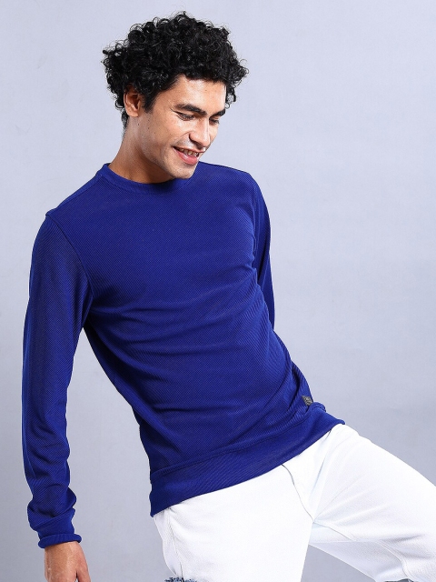 The Indian Garage Co Self Design Textured Long Sleeve Pullover Sweatshirt - Image 3