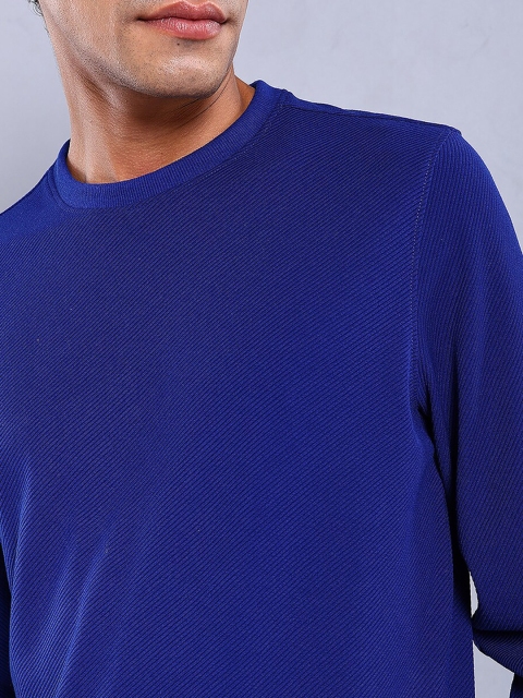 The Indian Garage Co Self Design Textured Long Sleeve Pullover Sweatshirt - Image 2