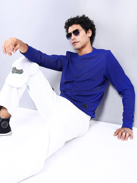 The Indian Garage Co Self Design Textured Long Sleeve Pullover Sweatshirt - Image 6