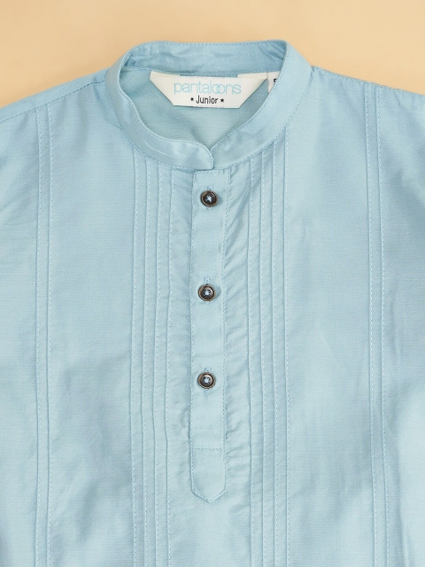 indus route by Pantaloons Boys Striped Regular Kurta with Pyjamas - Image 4
