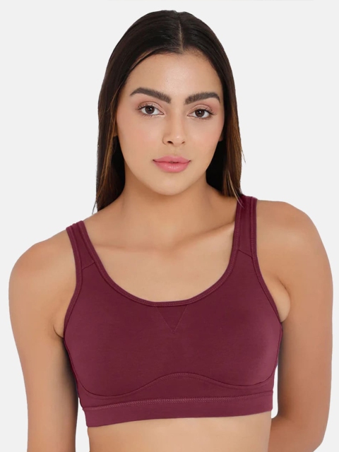 intimacy LINGERIE Full Coverage Non Padded Sports Bra With Moisture Wicking