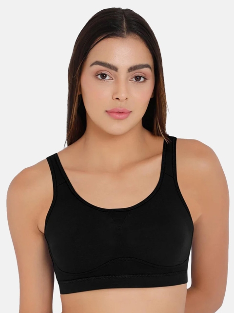 intimacy LINGERIE Full Coverage Non Padded Sports Bra With Moisture Wicking