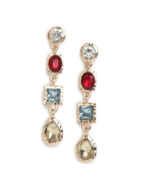 Accessorize Classic Gem Long Drop Earrings - Image 2