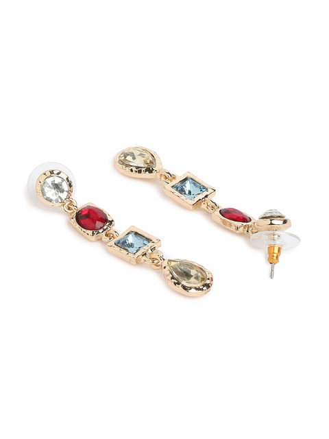 Accessorize Classic Gem Long Drop Earrings - Image 3