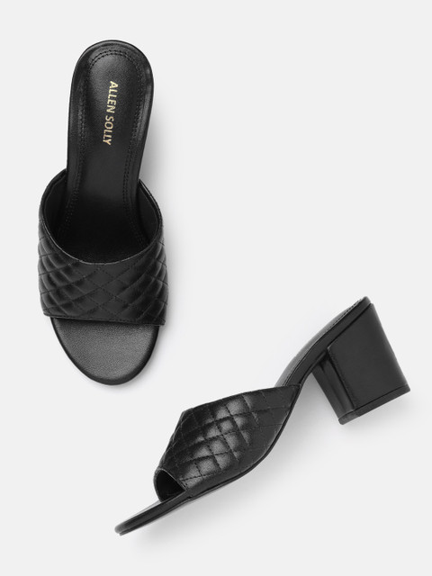 Allen Solly Textured Open Toe Block Heel