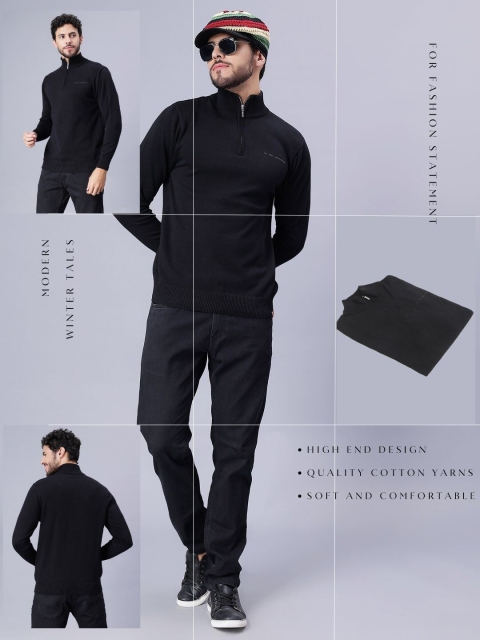 Bharatasya Mock Collar Cotton Pullover Sweatshirt - Image 5
