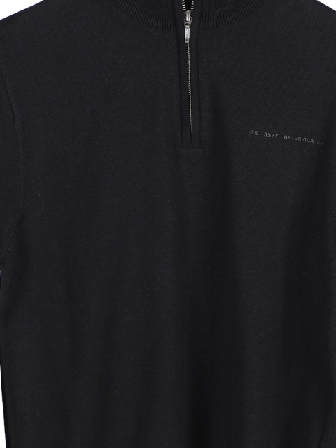 Bharatasya Mock Collar Cotton Pullover Sweatshirt - Image 2