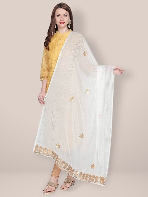 Dupatta Bazaar Embroidered Dupatta with Gotta Patti