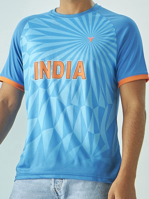 Technosport Unisex Blue Round Neck Cricket Slim Fit Jersey - Image 2