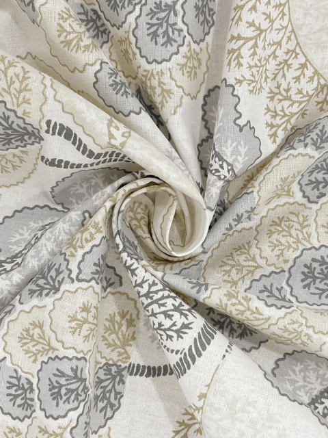 SWAYAM Brown Veda Floral Print 160 TC Cotton Double Bedsheet Set - Image 5