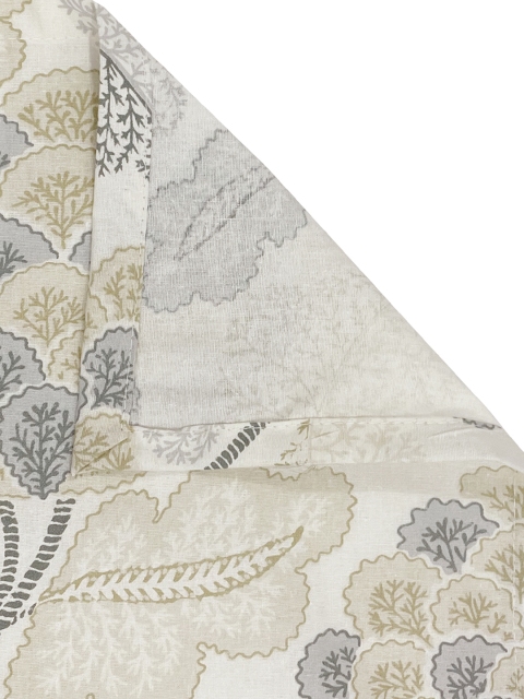 SWAYAM Brown Veda Floral Print 160 TC Cotton Double Bedsheet Set - Image 6