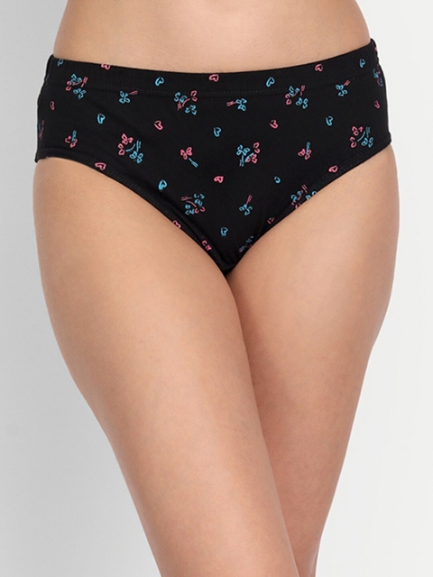T.T. Pearl Pure Cotton Pack Of 5 Assorted Floral Printed Anti Microbial Briefs - Image 3