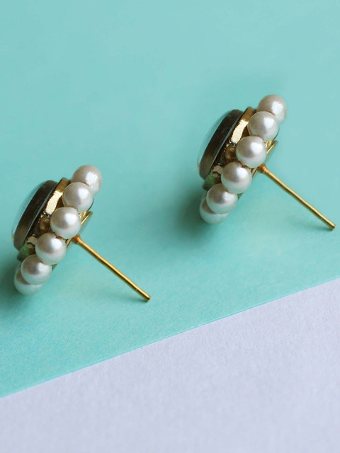 BeAbhika Floral Studs Earrings - Image 3