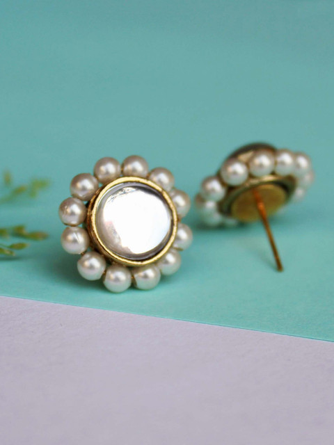 BeAbhika Floral Studs Earrings - Image 2