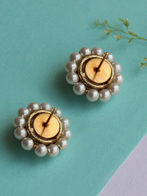 BeAbhika Floral Studs Earrings - Image 4