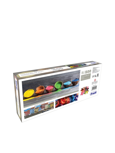 Frank Kids Colours Of Holi - 500 Pieces Panorama Jigsaw Puzzle For Age 10+ Years - Image 3