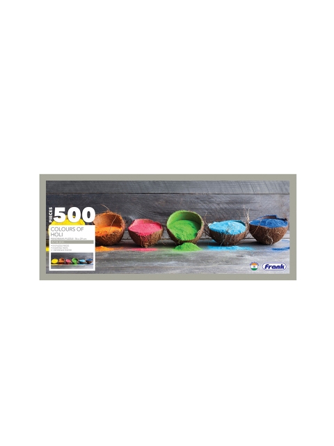 Frank Kids Colours Of Holi - 500 Pieces Panorama Jigsaw Puzzle For Age 10+ Years - Image 2