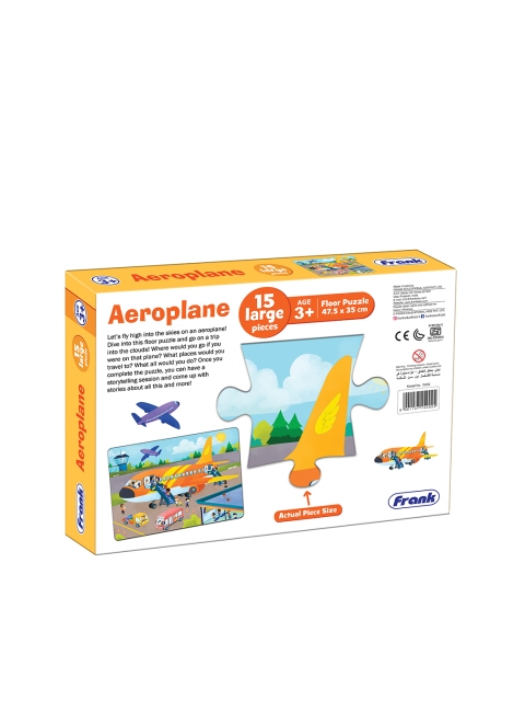 Frank Kids Aeroplane - 15 Pieces Floor Puzzle For Age 3+ Years - Image 3