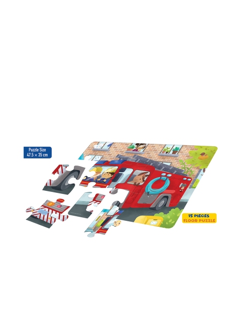 Frank Kids Fire Engine - 15 Pieces Floor Puzzle For Age 3+ Years - Image 5